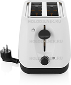 Тостер Tefal Delphini TT130130, белый/серый