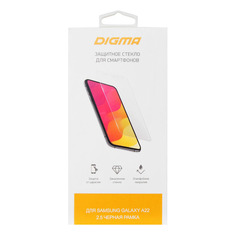 Защитное стекло для экрана Digma DGG2SAA22A для Samsung Galaxy A22 2.5D, 1 шт