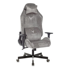 Кресло игровое KNIGHT N1, на колесиках, ткань, серый [knight n1 grey]