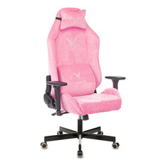 Кресло игровое KNIGHT N1, на колесиках, ткань, розовый [knight n1 pink]