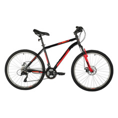 Велосипед FOXX Aztec D (2021), горный (взрослый), рама 18", колеса 26", красный, 17.5кг [26shd.aztecd.18rd1]