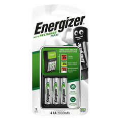 AA Аккумулятор + зарядное устройство Energizer Maxi, 4 шт. 2000мAч