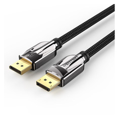 Кабель аудио-видео Vention, DisplayPort (m) - DisplayPort (m) , ver 1.4, 2м, GOLD, черный [hcabh] Noname