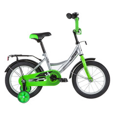 Велосипед NOVATRACK Vector (2020), городской (детский), колеса 14", серебристый, 9кг [143vector.sl20]