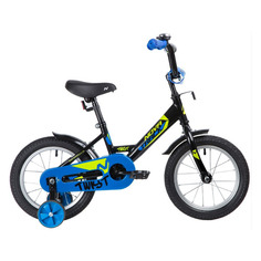 Велосипед NOVATRACK Twist (2020), городской (детский), колеса 14", черный, 9.6кг [141twist.bk20]