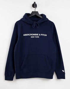 Худи темно-синего цвета Abercombie & Fitch-Темно-синий