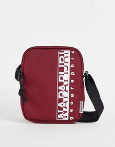 Бордовая сумка для полетов через плечо Napapijri Happy-Красный