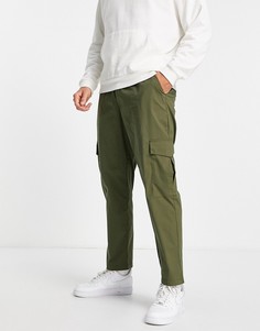 Зеленые брюки карго со шнурком Jack & Jones Intelligence-Зеленый цвет