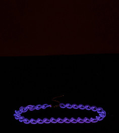 Светящийся в темноте пояс в виде массивной цепочки ASOS DESIGN Curve-Розовый цвет