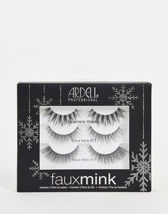 Подарочный набор накладных ресниц из искусственной норки Ardell-Черный цвет