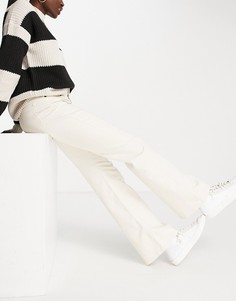 Кремовые джинсы с широкими штанинами и завышенной талией InWear Aurori-Белый