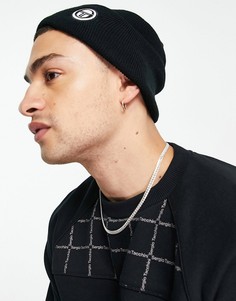 Черная шапка-бини с логотипом Sergio Tacchini-Черный цвет