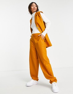 Классический жилет оранжевого цвета из переработанных материалов от комплекта Selected Femme-Оранжевый цвет