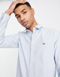 Джинсовая рубашка с длинными рукавами Lacoste-Голубой