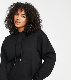 Худи черного цвета ASOS DESIGN Curve ultimate-Черный цвет