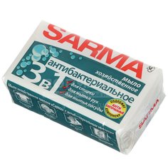 Мыло хозяйственное Sarma антибактериальное, 140 г
