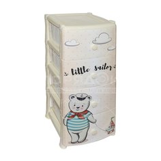 Комод детский 4 ящика, Хеппи Кидс, 39х47х95 см, Violet, 035245