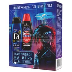 Подарочный набор Schauma Cola шампунь 400 мл+ Fa Lets Game гель для душа 250 мл