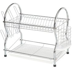 Сушилка для посуды хромированная с поддоном, Y452 I.K, 42х26х38 см