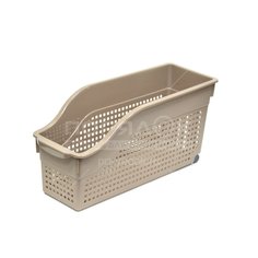 Контейнер хозяйственный 35.5х17х13 см, на колесах, мокка, Violet, Лофт, 621039