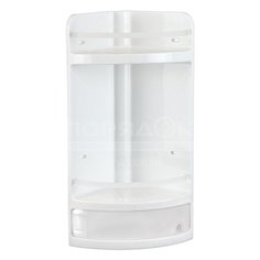 Полка для ванной пластик, прозрачная, Idea, М 2759