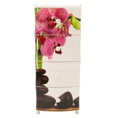 Комод 4 ящика, Камни, 40х47х98 см, Элластик-Пласт