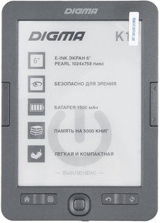 Электронная книга Digma K1 (темно-серый)