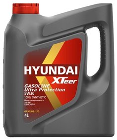 Моторное масло Hyundai XTeer Gasoline Ultra Protection 5W30, 4 л