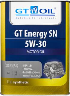 Моторное масло GT OIL Energy SN, SAE 5W30, API SN, 4л
