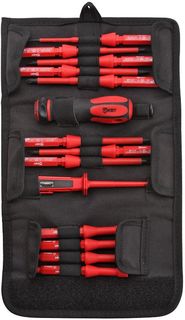 Отвертки с набором бит КВТ НИО-1113 (красный)