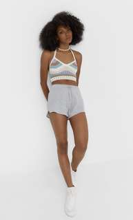 Stradivarius Бралетт Из Кружева Кроше С Каймой Цвет Камня M