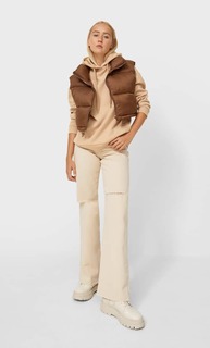 Stradivarius Базовое Худи Цвет Камня M