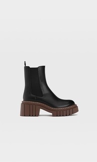 Stradivarius Ботильоны С Эластичной Вставкой На Рифленой Подошве Комбинированный 41
