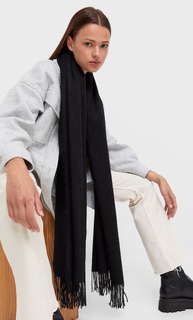 Stradivarius Шарф Из Мягкой Ткани Черный 103