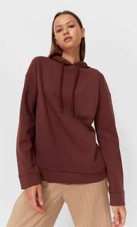 Stradivarius Базовое Худи Коричневый Xs