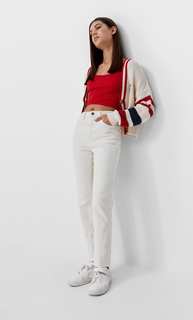 Stradivarius Цветные Джинсы С Высокой Посадкой Ванильный 32