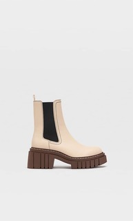 Stradivarius Ботильоны С Эластичной Вставкой На Рифленой Подошве Разноцветный 41