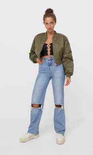 Stradivarius Куртка-Бомбер Multicolor M