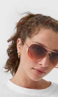 Stradivarius Очки-Авиаторы Черный 103