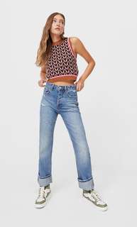 Stradivarius Жилет Геометрической Формы Сиреневый Xs