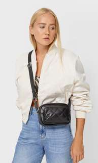 Stradivarius Сумка Через Плечо Со Стегаными Деталями Черный 103