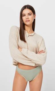 Stradivarius Набор Из 3 Трусов Пастельно-Розовый M