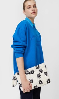 Stradivarius Клатч С Искусственным Мехом Белый 103