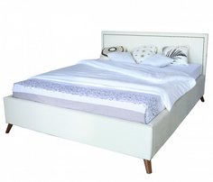 Мягкая кровать Melani БП/М ткань Бежевый 160 Bravo