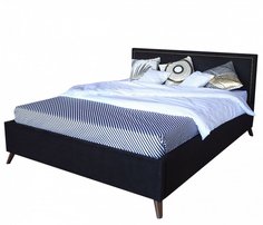 Мягкая кровать Melani БП/М ткань Чёрный 160 Bravo