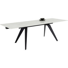 Стол раздвижной amsterdam (kare) белый 160x76x90 см.