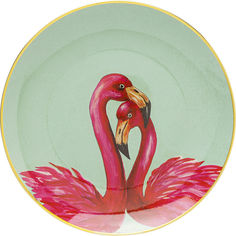 Тарелка декоративная flamingo (kare) розовый 27x27x3 см.