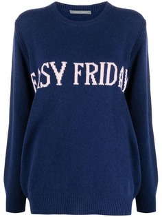 Alberta Ferretti джемпер оверсайз вязки интарсия