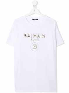 Balmain Kids футболка с логотипом