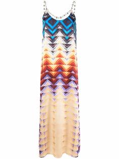 Paco Rabanne платье макси с геометричным принтом
